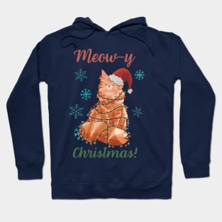 Meow-y Christmas! - Red Maine Coon Hoodie